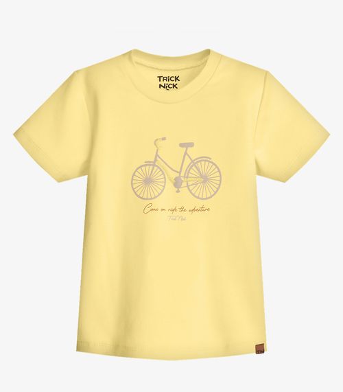 Conjunto  Infantil Camiseta Com Bermuda Trick Nick Amarelo