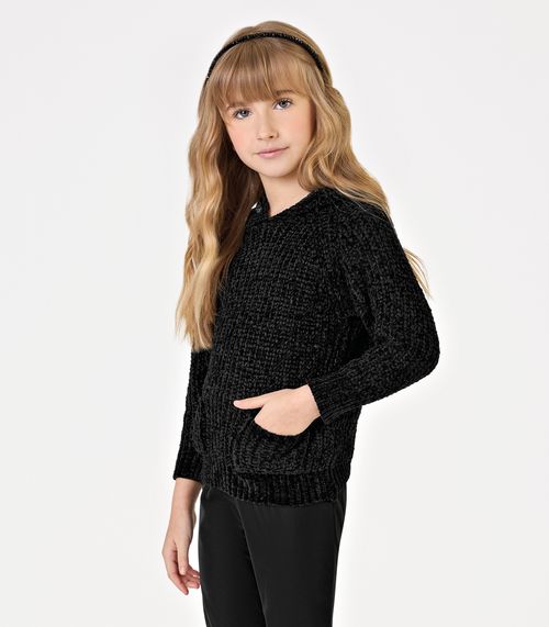 Suéter Tricot Infantil Trick Nick Preto