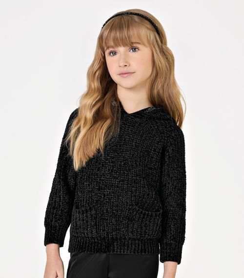 Suéter Tricot Infantil Trick Nick Preto