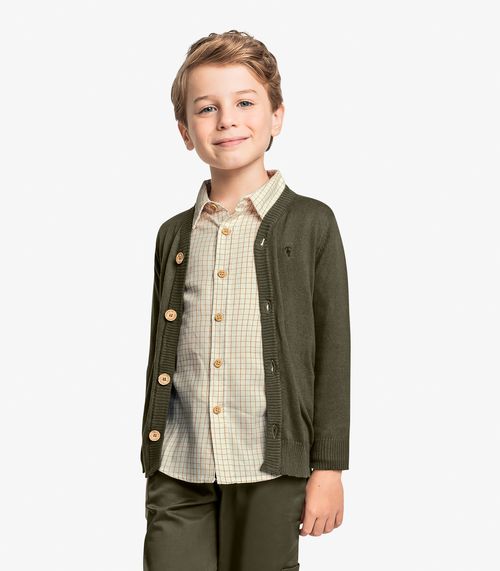 Suéter Infantil Masculino Tricot Trick Nick Verde