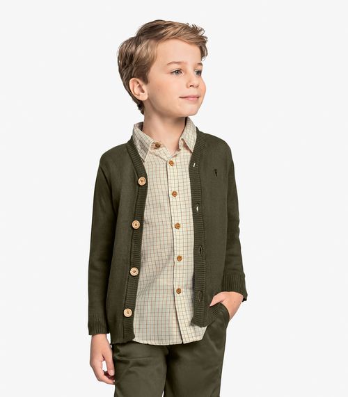 Suéter Infantil Masculino Tricot Trick Nick Verde