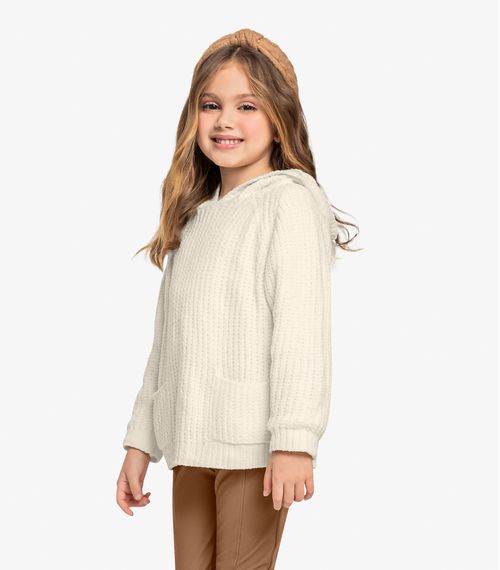 Suéter Tricot Infantil Trick Nick Bege
