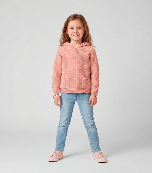 Suéter Tricot Infantil Trick Nick Rosa