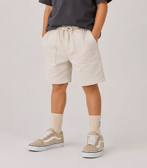 Bermuda Infantil Menino Trick Nick Bege