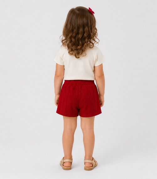Conjunto Infantil Feminino Blusa Short Trick Nick Branco