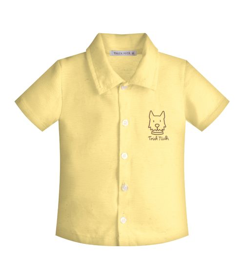 Conjunto Infantil Camisa Com Bermuda Trick Nick Amarelo