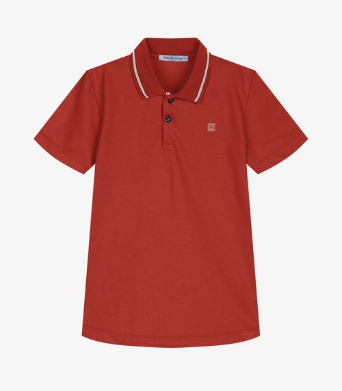 Conjunto Infantil Polo Com Bermuda Trick Nick Laranja