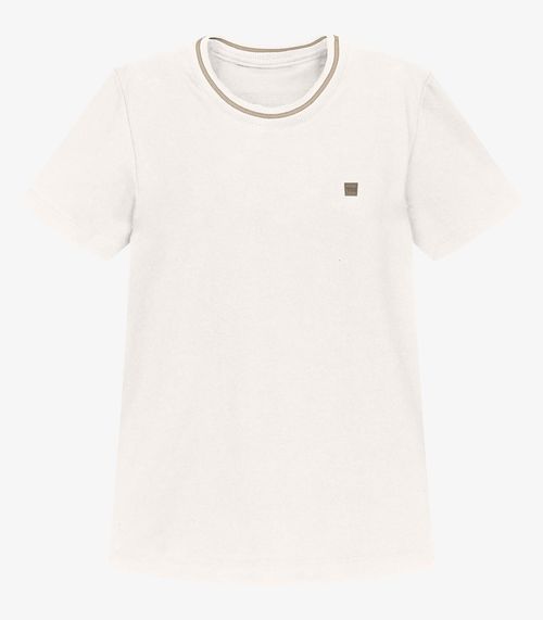 Camiseta Infantil Menino Suedine Trick Nick Bege