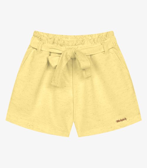 Shorts Infantil Feminino Moletinho Trick Nick Amarelo