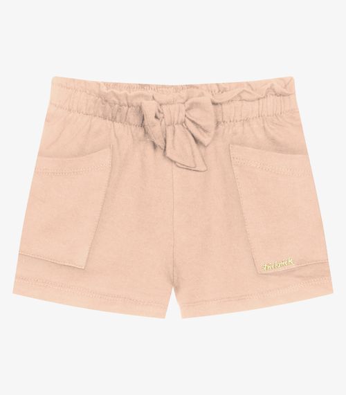 Shorts Infantil Feminino Moletinho Trick Nick Rosa