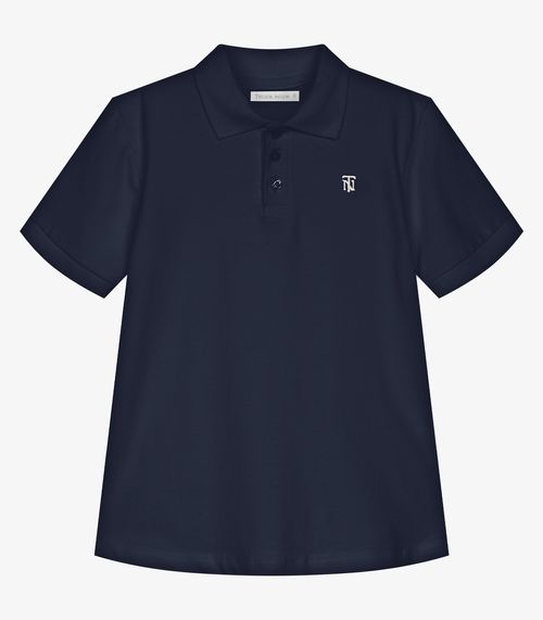 Conjunto Infantil Polo Com Bermuda Trick Nick Azul