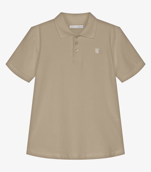 Conjunto Infantil Polo Com Bermuda Trick Nick Marrom