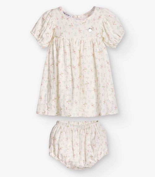 Vestido com Calcinha Menina Trick Nick Bege