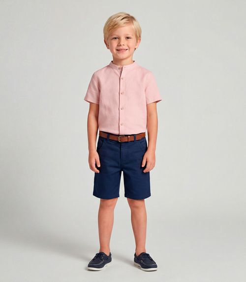 Conjunto Camisa com Bermuda Trick Nick Rosa