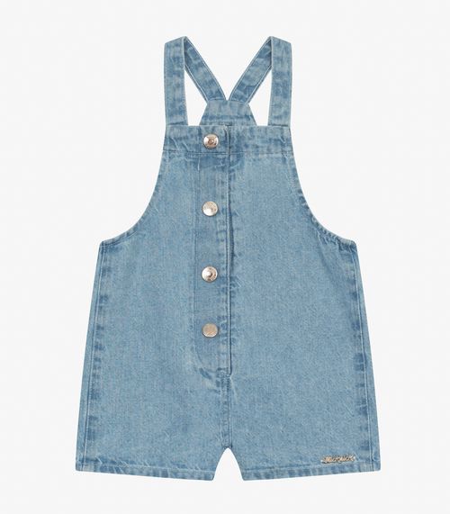 Jardineira em Original Denim Infantil Trick Nick Azul