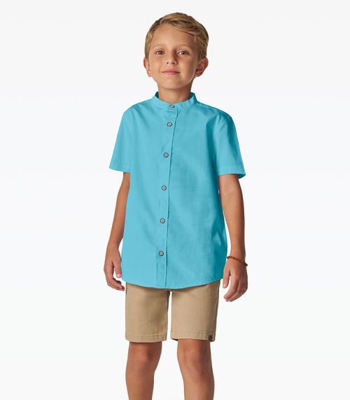 Conjunto Camisa com Bermuda Trick Nick Azul