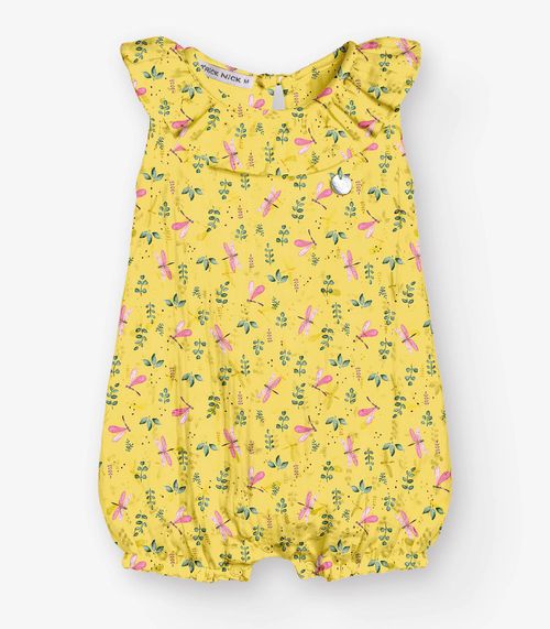 Macaquinho Gase Infantil Trick Nick Amarelo