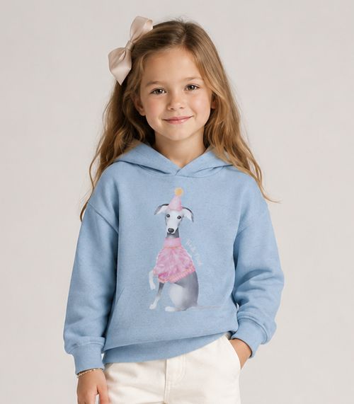 Blusão Com Capuz Infantil Feminino Trick Nick Azul