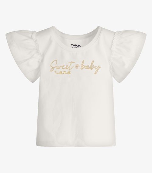 Conjunto Feminino Blusa Com Shorts Trick Nick Bege