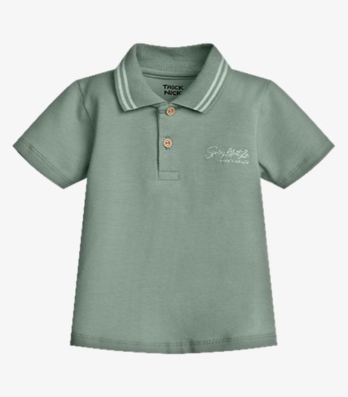 Conjunto Infantil Polo Com Bermuda Trick Nick Verde