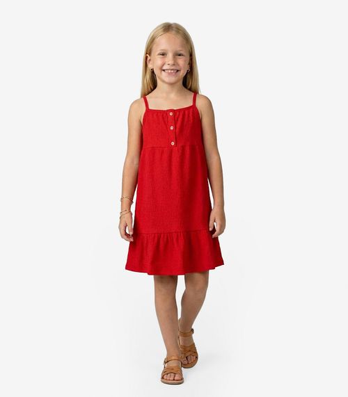 Vestido De Alça Em Malha Anarruga Trick Nick Vermelho