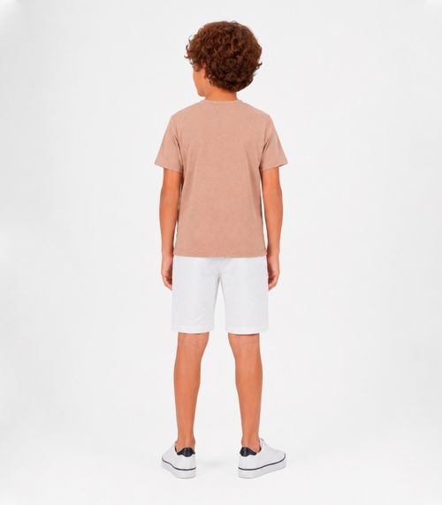 Conjunto Camiseta Com Bermuda Masculina Trick Nick Marrom