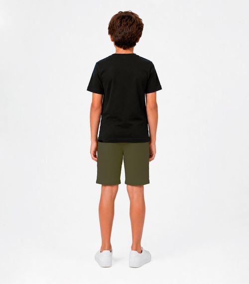 Conjunto Camiseta Com Bermuda Masculina Trick Nick Preto