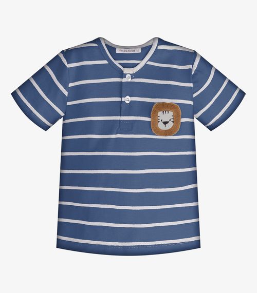 Conjunto Infantil Camiseta Com Bermuda Trick Nick Azul