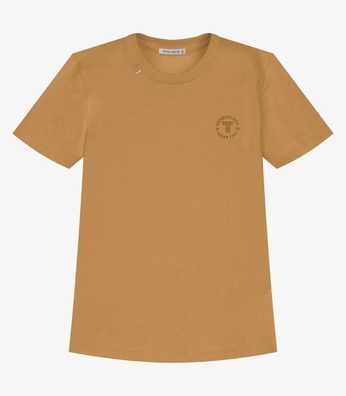 Conjunto Infantil Camiseta Com Bermuda Trick Nick Marrom