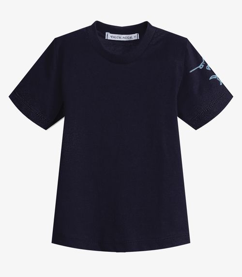 Conjunto Infantil Camiseta E Jardineira Trick Nick Azul