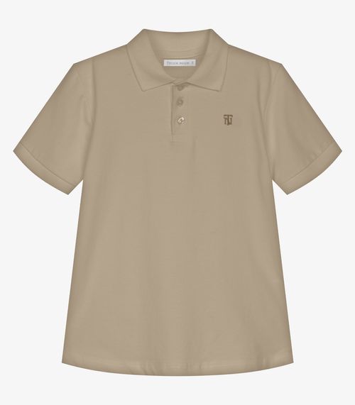 Conjunto Infantil Polo Com Bermuda Trick Nick Marrom