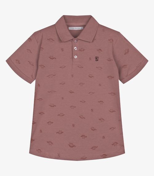 Conjunto Infantil Polo Com Bermuda Trick Nick Rosa