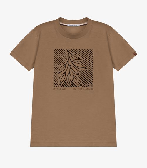 Conjunto Infantil Camiseta Com Bermuda Trick Nick Marrom