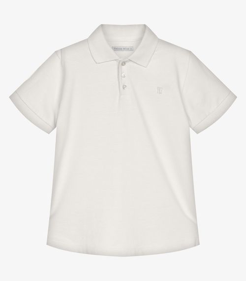 Conjunto Infantil Polo Com Bermuda Trick Nick Bege