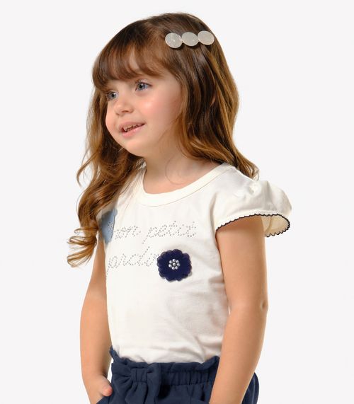 Blusa Infantil Feminina Cotton Leve Trick Nick Bege