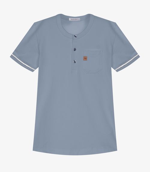 Conjunto Infantil Camiseta Com Bermuda Trick Nick Azul