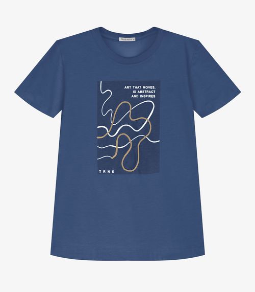 Conjunto Infantil Camiseta Com Bermuda Trick Nick Azul