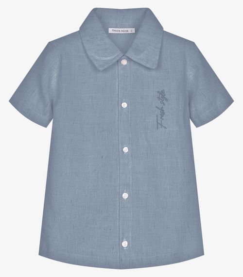 Conjunto Infantil Camisa Com Bermuda Trick Nick Azul