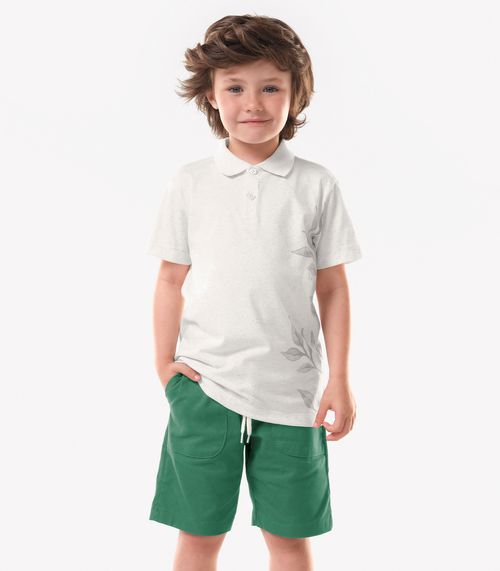 Conjunto Infantil Polo Com Bermuda Trick Nick Verde