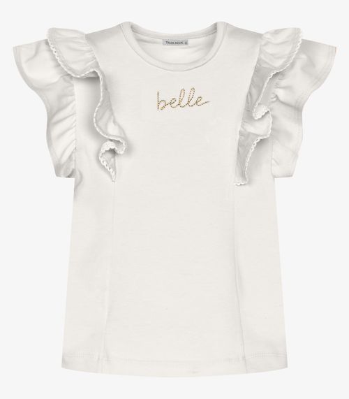 Conjunto Infantil Blusa Com Saia Trick Nick Bege