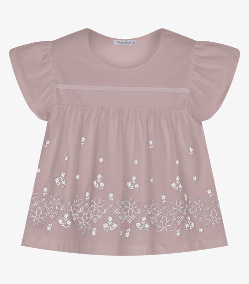 Conjunto Infantil Bata Com Short Trick Nick Rosa