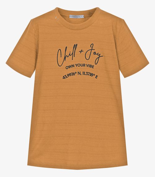 Conjunto Infantil Camiseta Com Bermuda Trick Nick Marrom