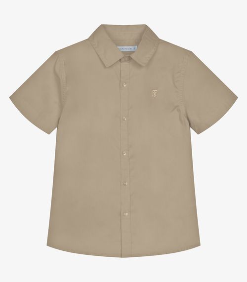 Conjunto Infantil Camisa Com Bermuda Trick Nick Marrom