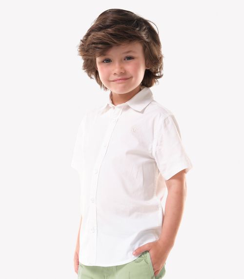 Conjunto Infantil Camisa Com Bermuda Trick Nick Bege