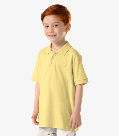 Conjunto Infantil Polo Com Bermuda Trick Nick Amarelo