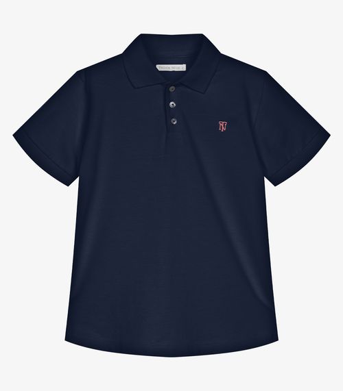 Conjunto Infantil Polo Com Bermuda Trick Nick Azul
