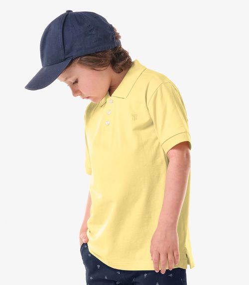 Conjunto Infantil Polo Com Bermuda Trick Nick Amarelo