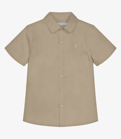 Conjunto Infantil Camisa Com Bermuda Trick Nick Marrom
