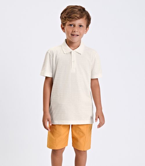 Conjunto Verão Menino Meia Malha Trick Nick Bege