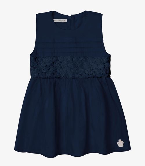 Vestido Verão Menina Com Plaquinha Trick Nick Azul